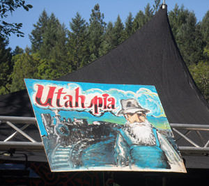 Stage dedicated to Utah Phillips at Kate Wolf Memorial Festival